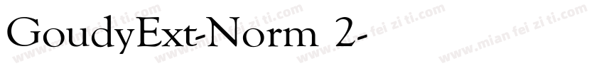 GoudyExt-Norm 2字体转换
